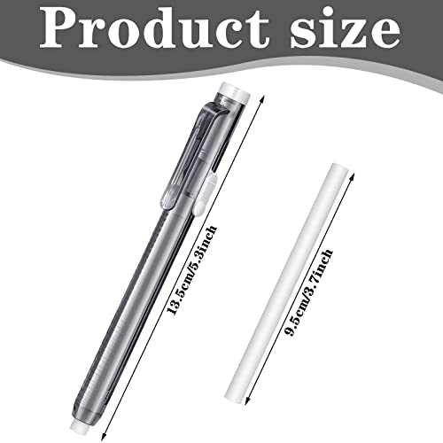 Eersida 12 Pack Retractable Mechanical Eraser Pen Retractable Eraser Mechanical Eraser Pen Style Erasers Including 10 Retractable Eraser Refill For School Office Painting Writing (24) #TOP2