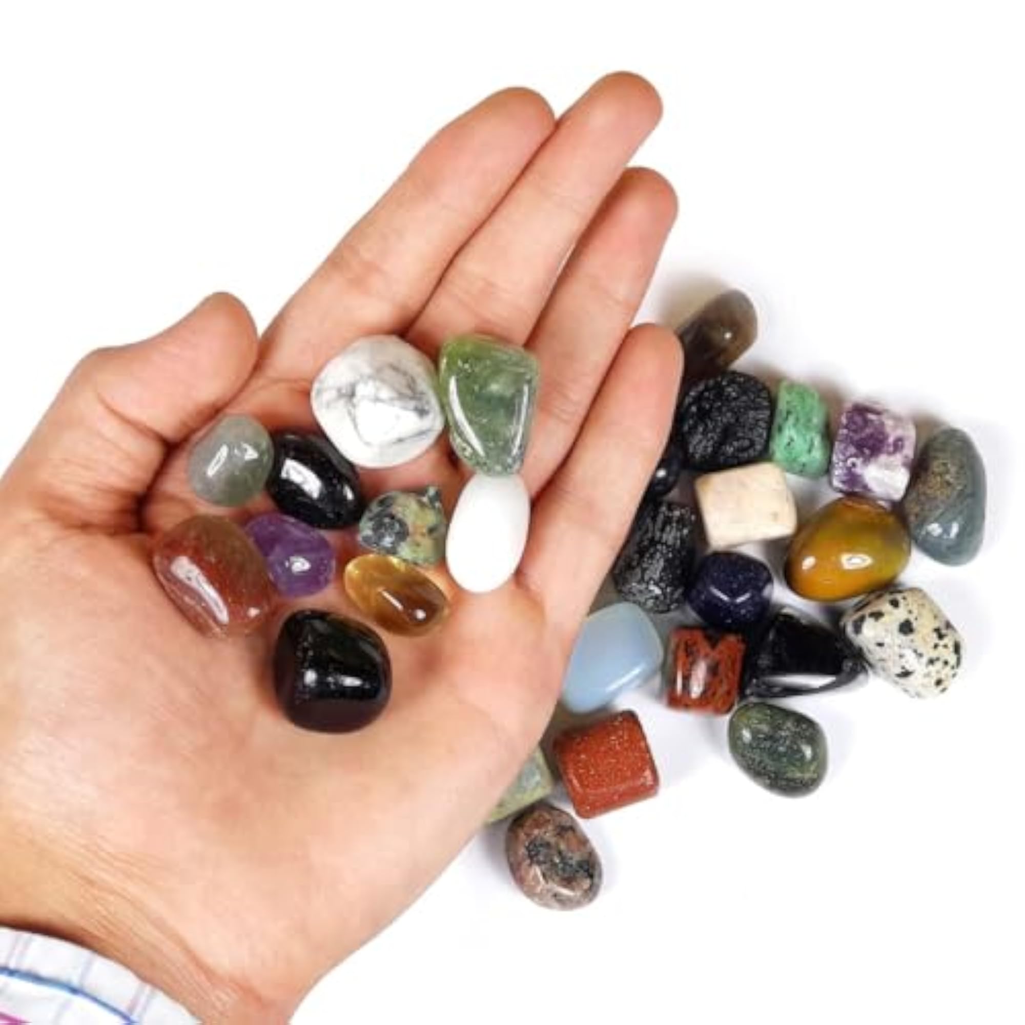 30 Chakra Tumble Kit Natural Crystal Tumble Stone Set