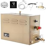 ByBoDi Commercial Self-Draining Steam Generator Shower System,Steam Shower Generator,30 min to 12 Hours Auto Drain 95-131℉, LED Controller,for Bath Sauna SPA and Home Bathroom 3KW