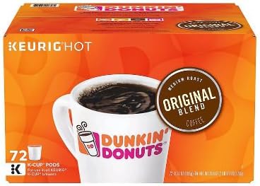 Dunkin' Donuts Mezcla Original (72 K-Cups), Blanco