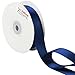 LaRibbons 1 inch Wide Double Face Satin Ribbon - 25 Yard (370-Navy)