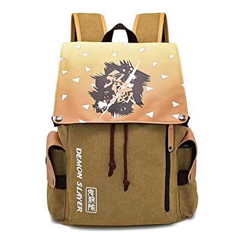 Mochila de lona con estampado de anime Cover