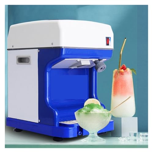 Máquina fabricadora de hielo eléctrica, trituradora para nieve, granizadora, licuadora para smoothies, máquina para conos de nieve y cubos rallados, para hogar/cocina/acampada/RV miniatura 2