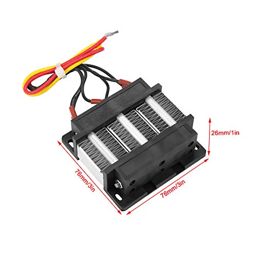 Ceramic Air Heater, 110V/48V 200W Insulated Ceramic Air Heater PTC Heating Element fit for Humidifier Electric Heater(48V200W) - Image 2