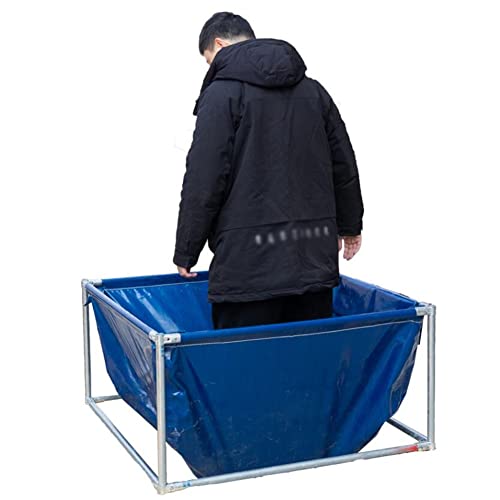 PVC Leinwand Aquarium Wassertank Im Freien, Rechteck Pool Über Dem Boden Mit Stahlrahmen Und Ablassventil für Teiche Fish Tank Koi Goldfish – Bild 4