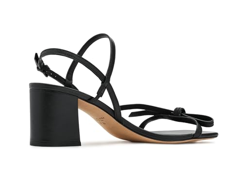 Image of kate spade new york Loop Smooth Leather Block Heel Sandal | Party Sandals
