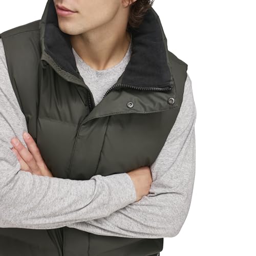Image of DKNY Men's Quilted Tech Hooded Puffer