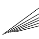 QUARKZMAN 12er Pack Carbonfaserstab, 2,5mm x 150mm für RC Flugzeug DIY Werkzeug Flügelrohr Quadcopter Arm