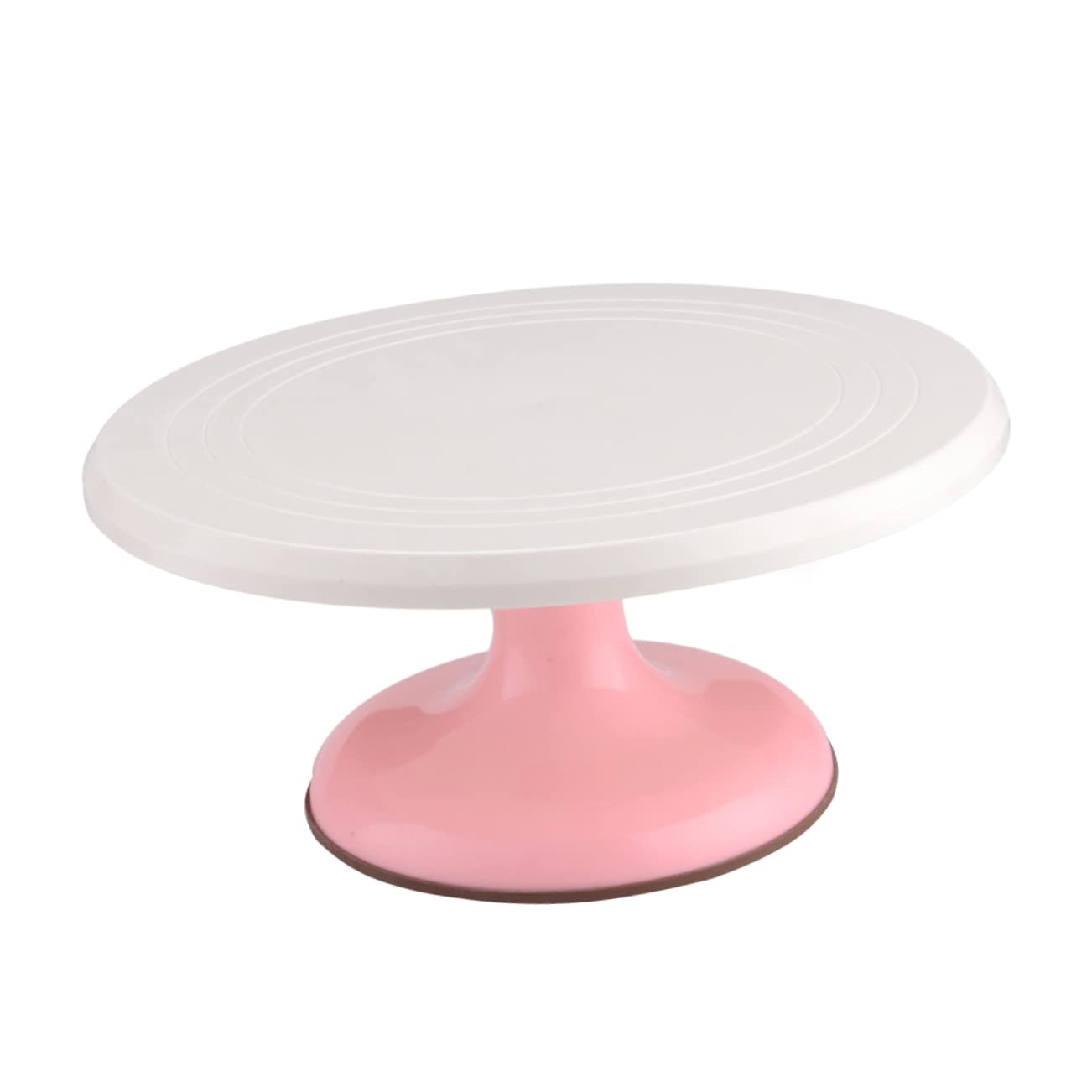 GLEAVI Plato Giratorio para Tartas Redondo Rosa, Suministros para Hornear, Material Duradero, Rotación 360 Grados, Adecuado para Decoración de Pasteles en Hogar y Repostería