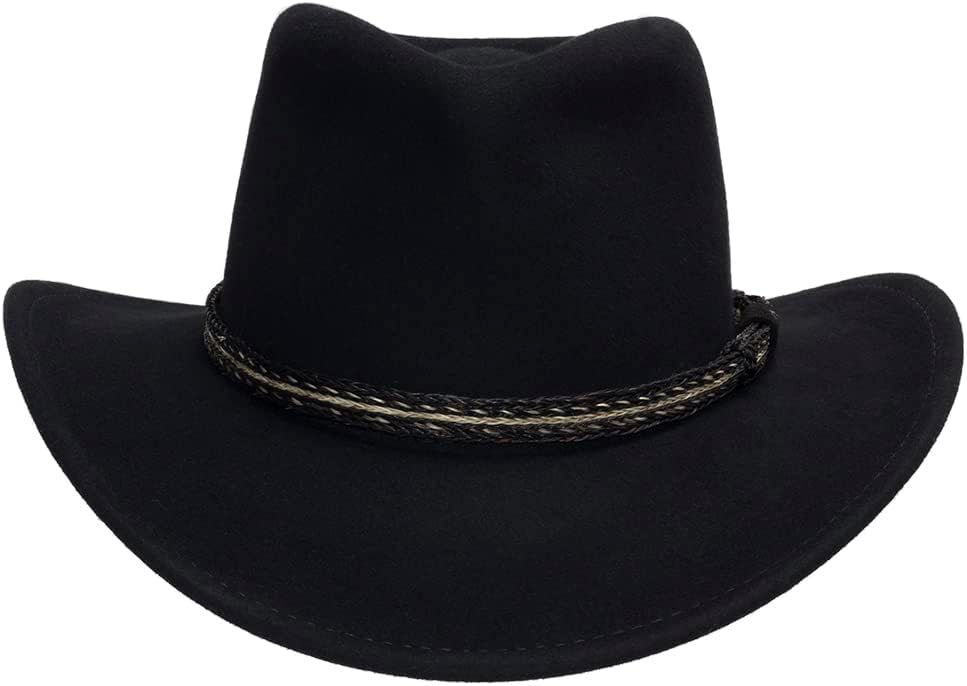 Renegade Outback Wool Fedora with Horsehair Braided Hatband