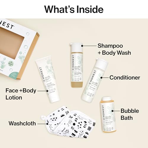 image for The Honest Company Fragrance-Free Bathtime Gift Set, Hypoallergenic, B