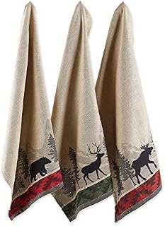 DII Cotton Jacquard Dish Towels, 20x28" Set of 3, Decorative Tea Towels
