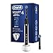 Oral-B Smart 4 Brosse À Dents Électrique Rechargeable Avec 1 Manche Connecté Bluetooth Et 2 Brossettes, Noir, 5 Modes Dont Blancheur, Douceur Et Soin Des Gencives