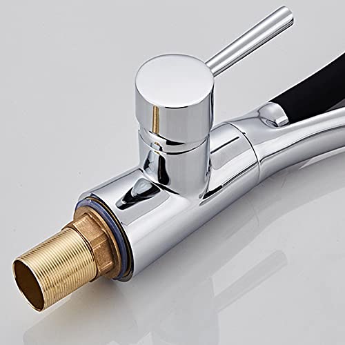 Robinet d'évier noir mat au design épuré pour cuisine moderne