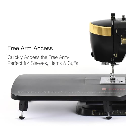 image for SINGER Black Extension Table | Designed HD500 Classic | Durable Foldab