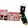 Primitives by Kathy Have Yourself A Merry Little Christmas Home Decor Sign and Sock Gift Set