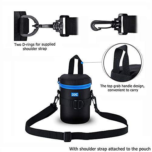 image for JJC Camera Lens Pouch Case for Canon EF 35mm Nikon Nikkor AF-S 55-200m