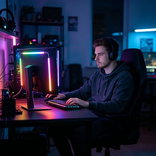 Bandes LED en caoutchouc pour écran 24" ruban lumineux flexible