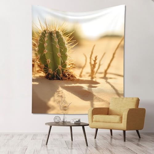 Tapisserie murale cactus pour créer un cocon bohème dans sa chambre