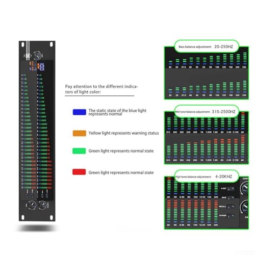 EQ-323 Dual 31-Band Graphic Equalizer Digital Audio Signal Processor With LCD Display USB Control For Stage Home Theatre Sound System, DJ Mixing Equipment