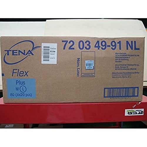 TENA Pañal Tena Flex Plus Bp Noche Gde C/Cint 100 g