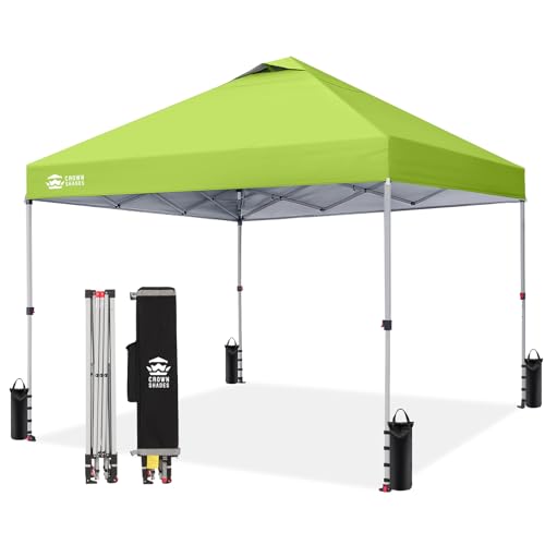 CROWN SHADES 10x10 Pop Up Canopy - Beach Tent with...
