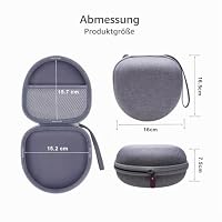 XANAD Tasche für Universal Klappbare Kopfhörer Kinder (Grau) – Ansicht 4