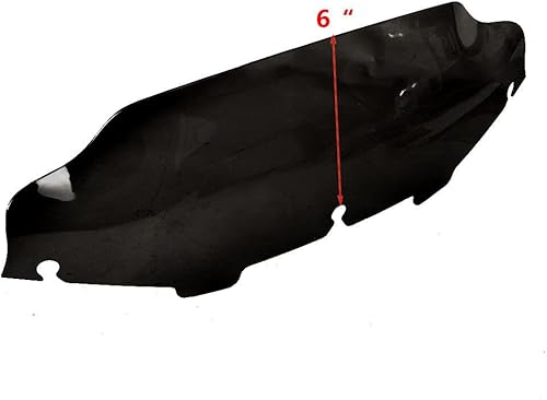 Miniatura 3 de Parabrisas negro de 6 pulgadas compatible con Harley Davidson Touring Street Glide 1996 - 2013 parabrisas 96-13