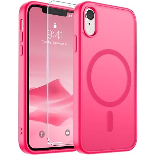 SUPFINE Magnetic for iPhone XR Phone Case Hot Pink