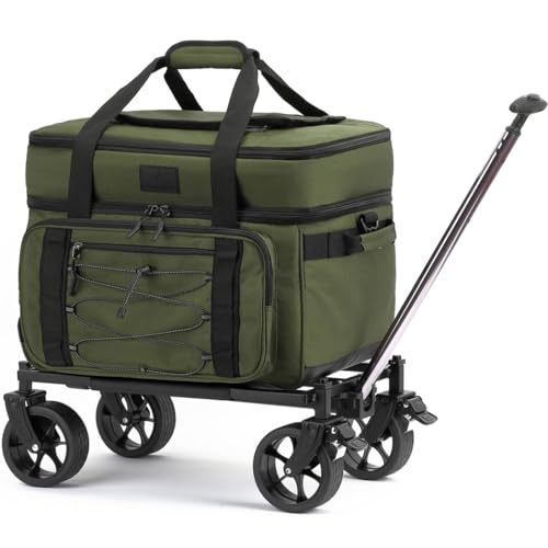 Extra Large Wheeled Portable Cooler Bag 85 Cans Double Deck