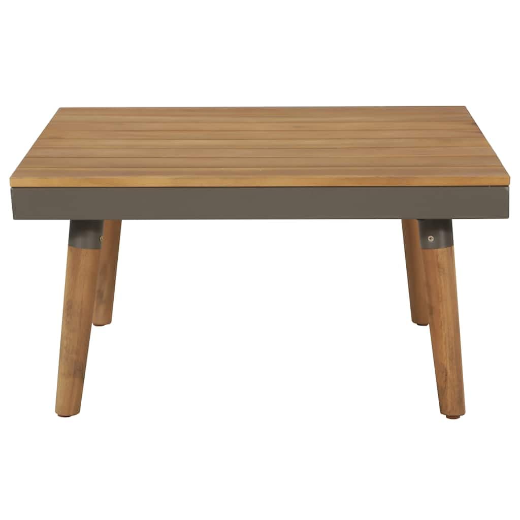 Set Divani da Giardino 4 pz in Legno di Acacia Marrone con Cuscini per Esterno Patio Relax Lounge Modulare Resistente a Atmosfera e Uso Esterno per Famiglia e Ospiti