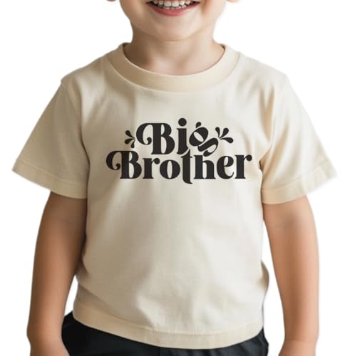 Big Brother T Shirt for Toddler Boys Big Bro T-Shirt Pregnancy Announcement Short Sleeve Cotton Tee Top