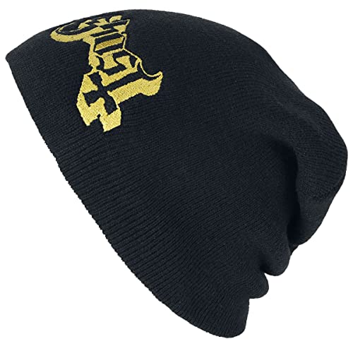 Bonnet noir Ghost Logo unisexe bonnet d'hiver chaud et bonnet stretch