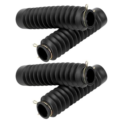 Cabilock Protector de Amortiguador de Motocicleta 4 Piezas, Cubierta Antipolvo de Goma para Horquilla Delantera Todoterreno, Resistente a Altas Temperaturas, para Moto Off-Road y Enduro