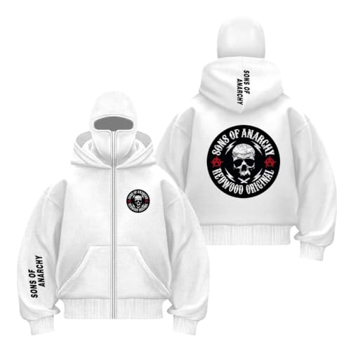 Sweat À Capuche Cagoule Pour Homme A.na.rc.h.y S.on.s Imprimé-E||m