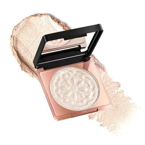 Long-Lasting Sparkle Highlighter - Ultra-Fine Shimmer, 12-Hour Wear, Buildable Glow for Face & Body, Lightweight Formula for Natural Radiance - Rose Gold