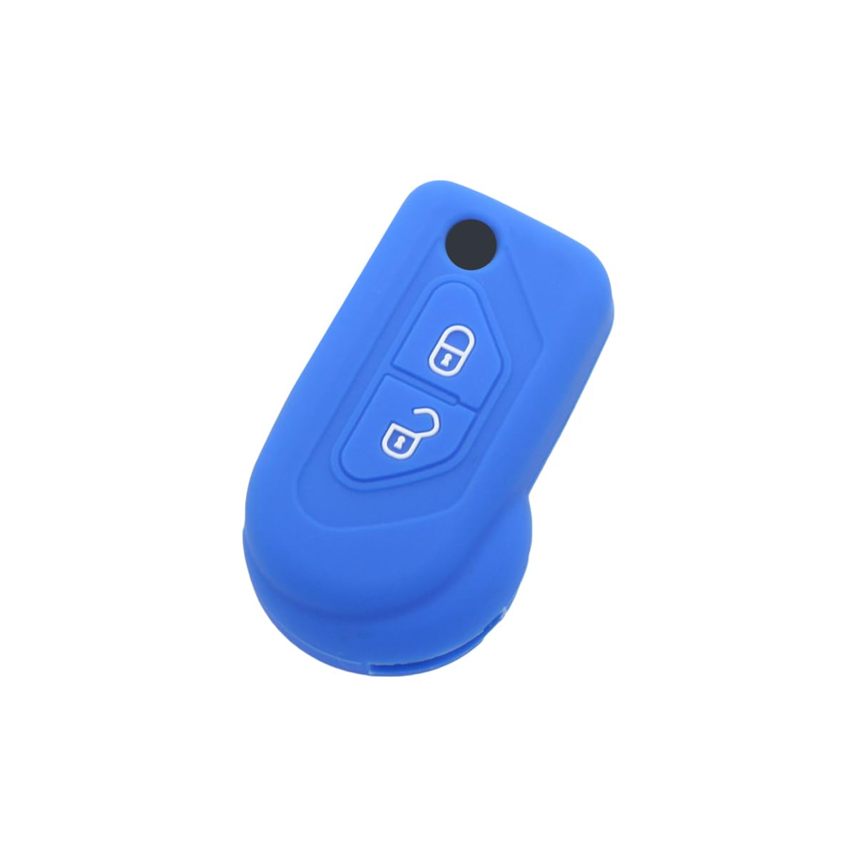 BROVACS Silicone Cover Protector Case Holder Skin Jacket Compatible with CITROEN 2 Button Flip Remote Key Fob CV4311 Deep Blue - Image 2