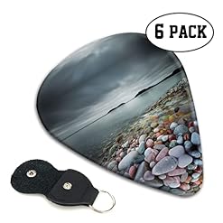 Beach Stone Lot de 6 médiators pour guitare acoustique, guitare électrique, basse, ukulélé – fins, moyens et épais. - Les Beatles, Paul McCartney, John Lennon, RIngo Starr, George Harrison Beach Stone Lot de 6 médiators pour guitare acoustique, guitare électrique, basse, ukulélé – fins, moyens et épais. – Image 2