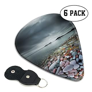 Beach Stone Lot de 6 médiators pour guitare acoustique, guitare électrique, basse, ukulélé – fins, moyens et épais. - Les Beatles, Paul McCartney, John Lennon, RIngo Starr, George Harrison Beach Stone Lot de 6 médiators pour guitare acoustique, guitare électrique, basse, ukulélé – fins, moyens et épais. – Image 2