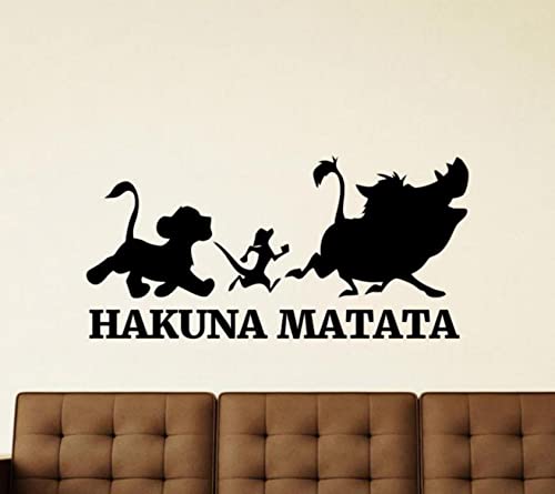 Vinilo decorativo Hakuna Matata con texto