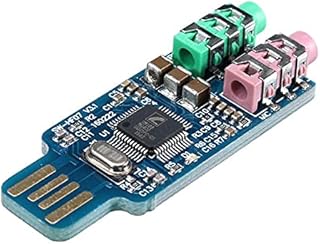 Computer components general electrical accessories 5Pcs Free Drive USB Sound Card Notebook Computer External Sound Card Module USB CM108 Sound Card Chip