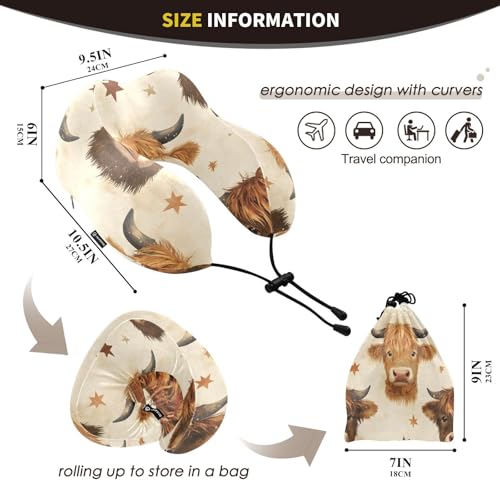 Almohada viscoelástica compacta para viaje cuello miniatura 3