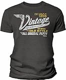 60th Birthday Gift T-Shirt - Vintage 1960 Aged to Perfection - Racing-Dk. Heather-XL