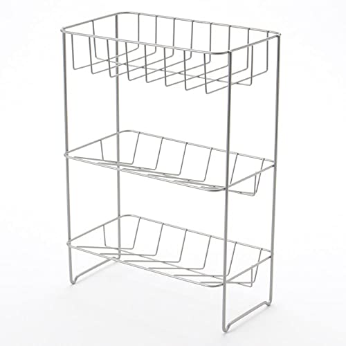 カインズ(CAINZ) さびにくいバスラック 3段 幅25cm 奥行13.3cm 高さ34.3cm 2重コーティング 汚れがつきにくい 浴室収納 バスルーム バスラック