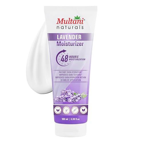 Image of Multani Naturals Moisturizer Lavender (100 ml) | Face & Body | 48-Hour Intense Hydration & Instant Skin Texture Improvement | Paraben-Free, Non-Irritant & Dermatologically Tested | Fast-Absorbing Daily Lotion for All Skin Types