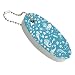 GRAPHICS & MORE Blue Mermaid Pattern with Seashells Fish Manta Rays Ocean Floating Keychain Oval Foam Fishing Boat Buoy Key Float