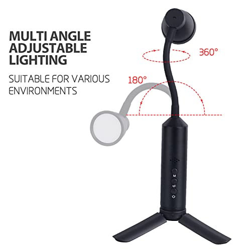 Asixxsix Foldable LED Desk Lamp, Portable USB Rechargeable Dimmable Table Light with Tripod, 3 Color Temperatures Adjustable LED Desk Light for Home, Reading, Studying, Work, Travel - Image 5