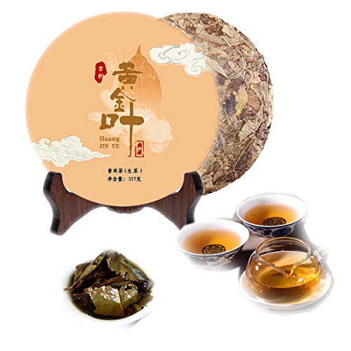 通用 357g Té PU-erh Antiguo Té Crudo Pastel Té Árbol Antiguo Hoja Dorada Natural China Yunnan