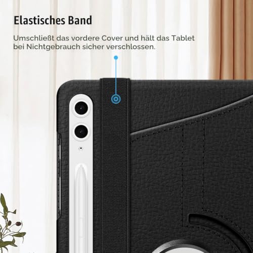 Fintie Hülle für Samsung Galaxy Tab S10+ Plus/S9 FE+ Plus/S9+ Plus 12.4 Zoll Tablet mit Stifthalter - Schutzhülle Cover mit 360 Grad… – Ansicht 6