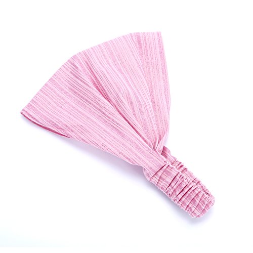 Boho Style Bandana Headband (Pink Sheen)